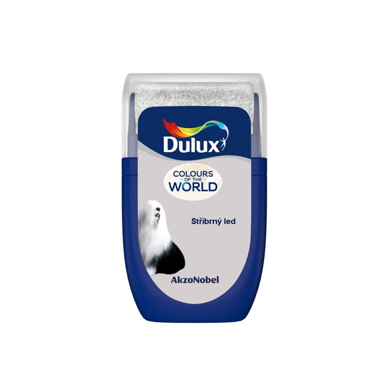 Dulux Tester, interiérová barva Colours Of The World stříbrný led 30 ml