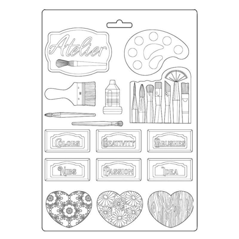 Forma na odlévání A4 - Malířské potřeby