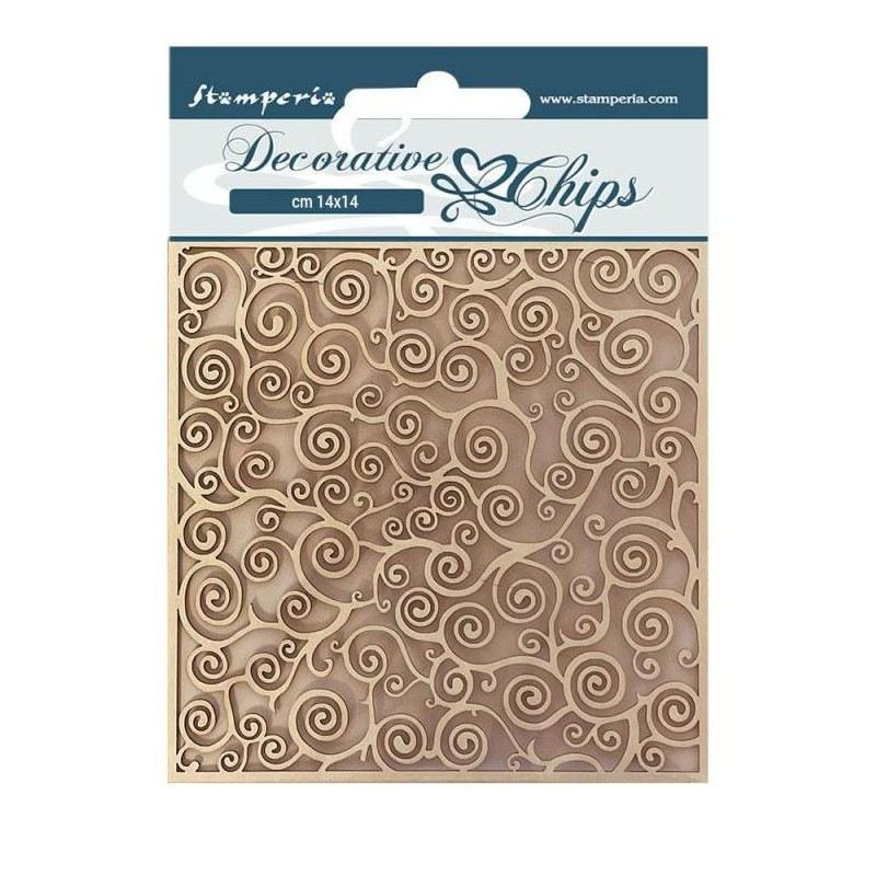 Spirály - kartonový výřez, chipboards (1ks)