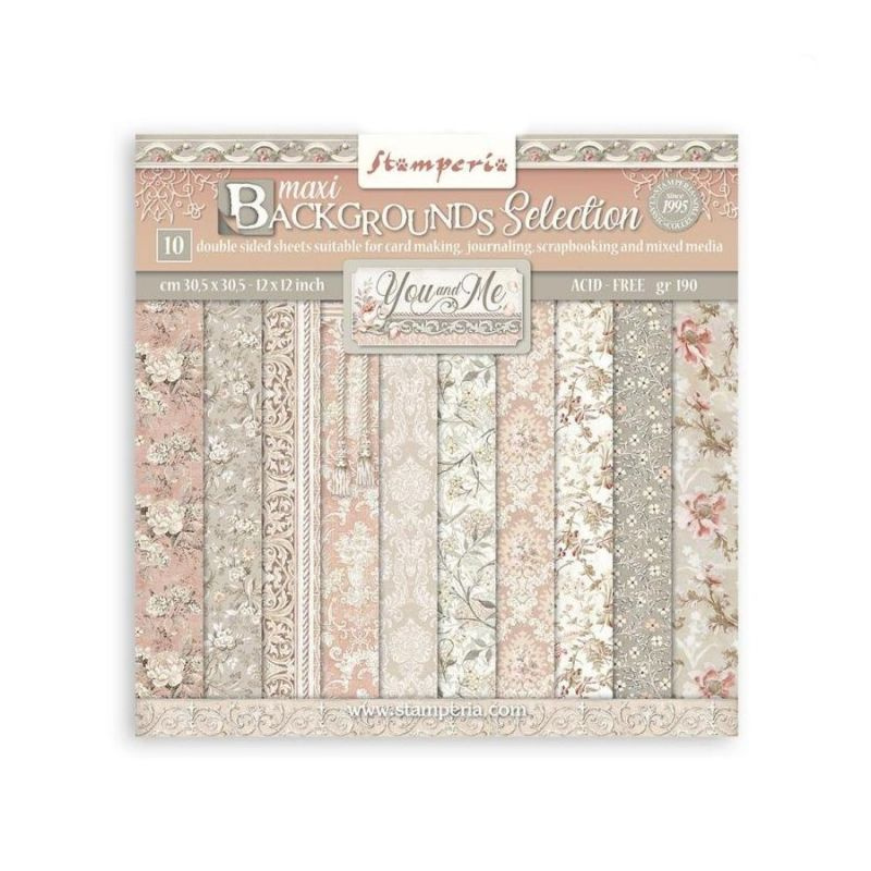 Sada oboustranných papírů 30x30cm You and Me (10ks)