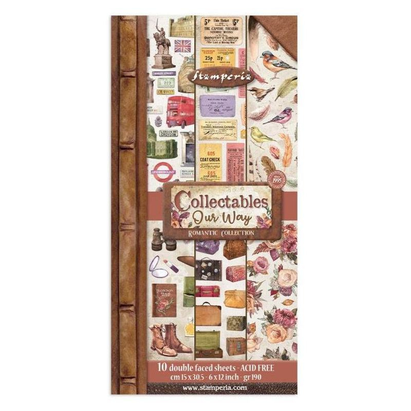 Sada oboustranných papírů 15x30,5cm Our Way (10ks)