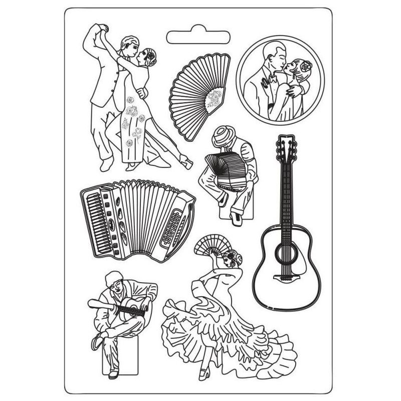 Forma na odlévání A4 - Tanec flamenco