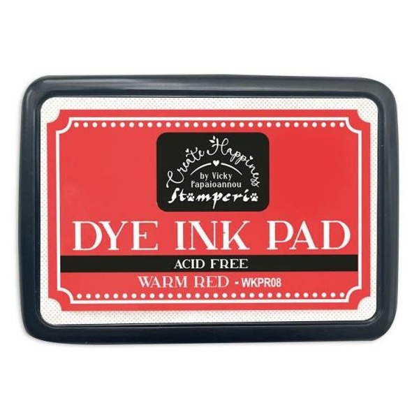 Polštářek Dye Ink warm red