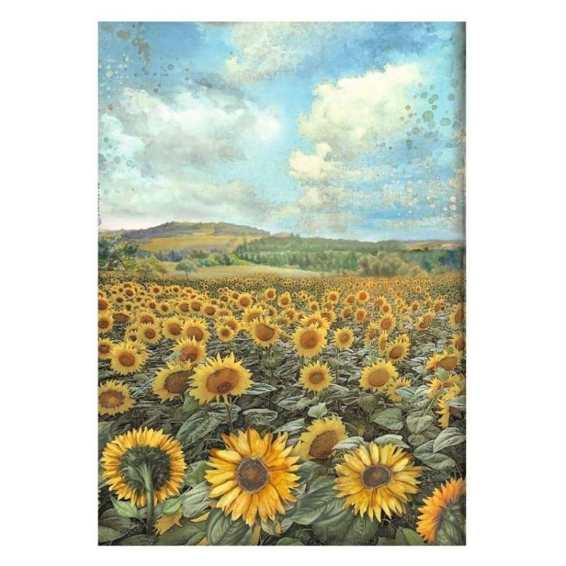 Rýžový papír Sunflower art Krajina