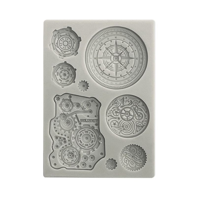Silikonová forma na odlévání A6 - ozubená kola a kompas