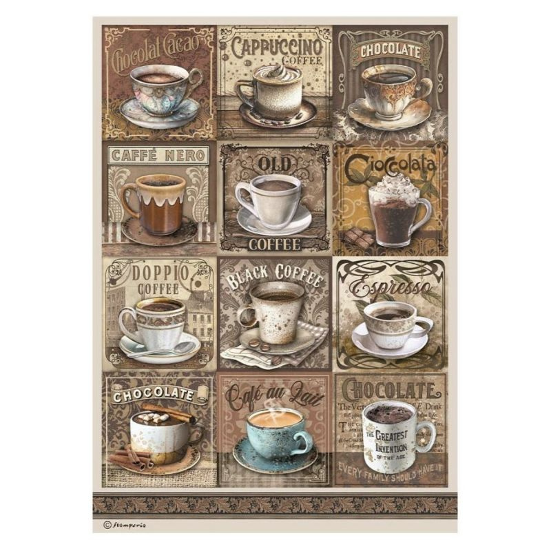 Rýžový papír Káva