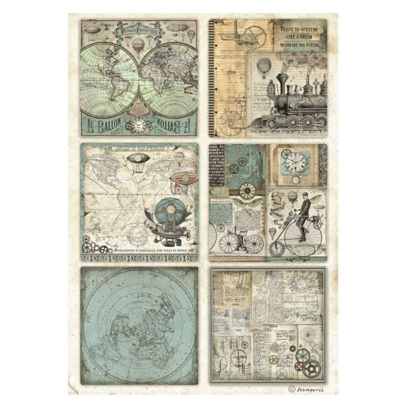 Rýžový papír Kartičky Voyages Fantastiques