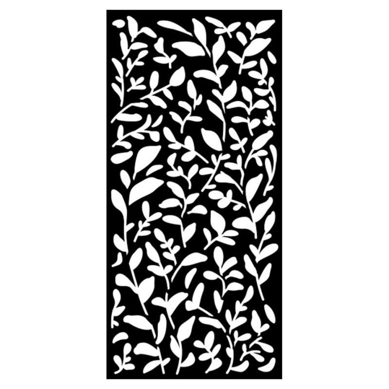 Plastová šablona 12x25cm Listy