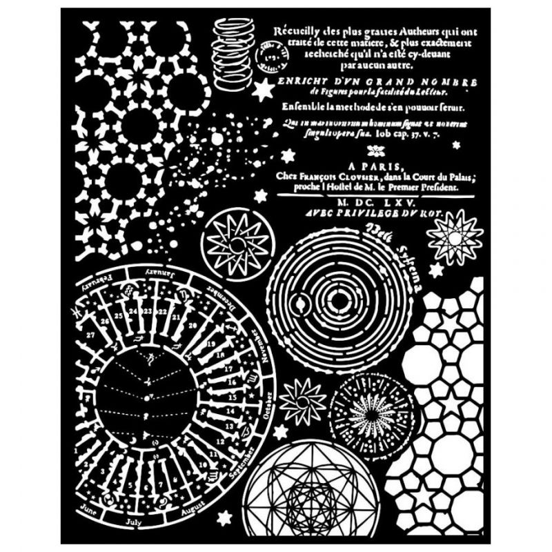 Plastová šablona 20x25cm různé vzory