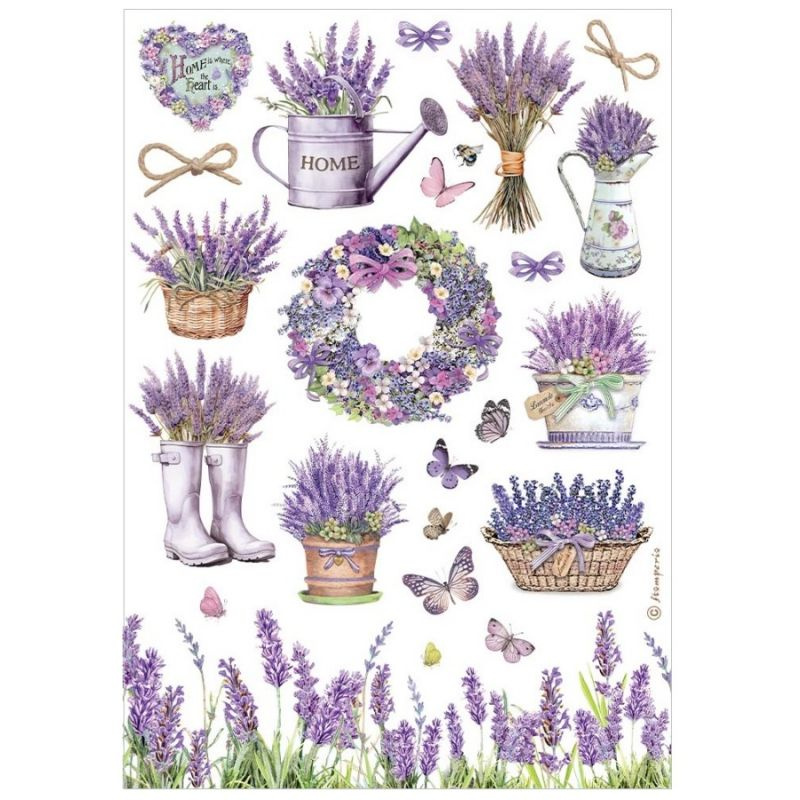 Rýžový papír Levandule z Provence