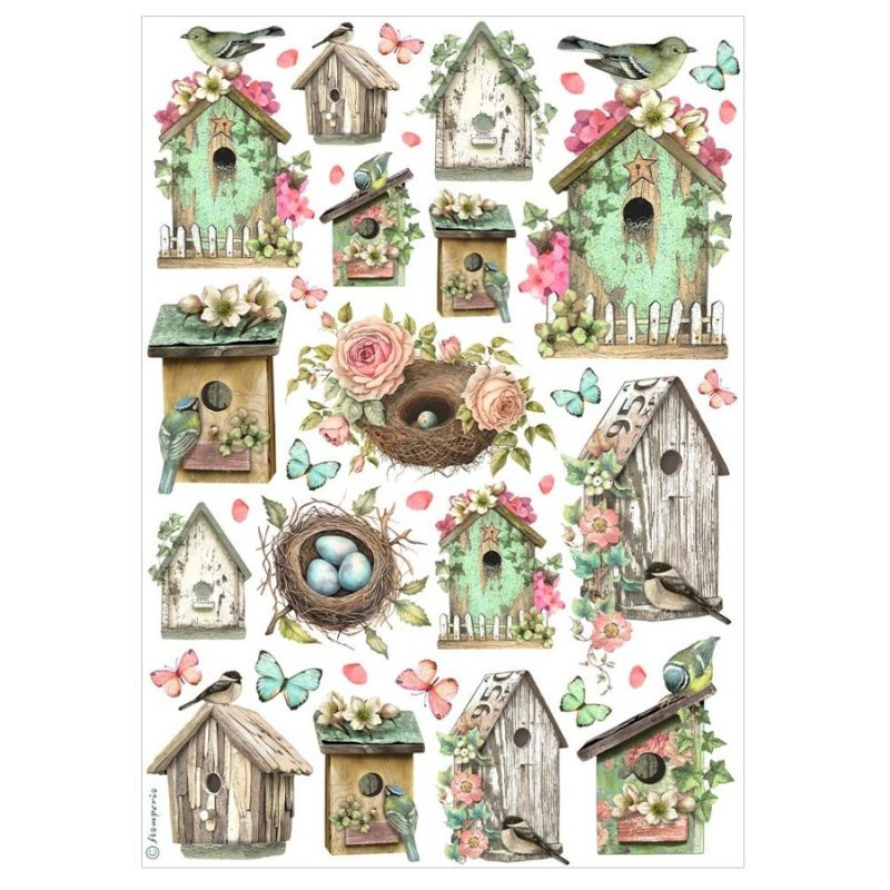 Rýžový papír Ptačí budka