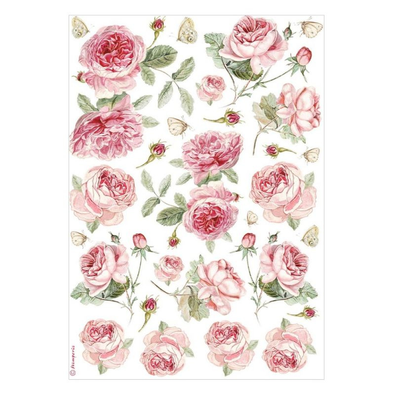 Rýžový papír Anglické růže