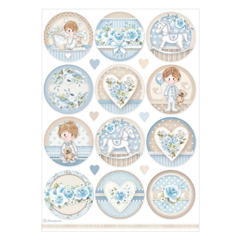 Rýžový papír Kolečka chlapeček