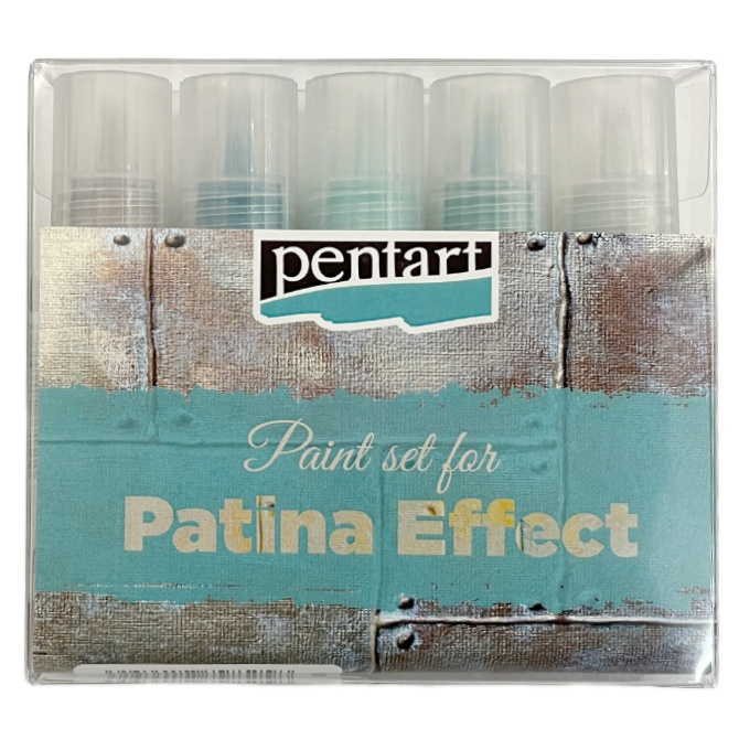 Patina tekutá na efekt rzi - sada (5ks)