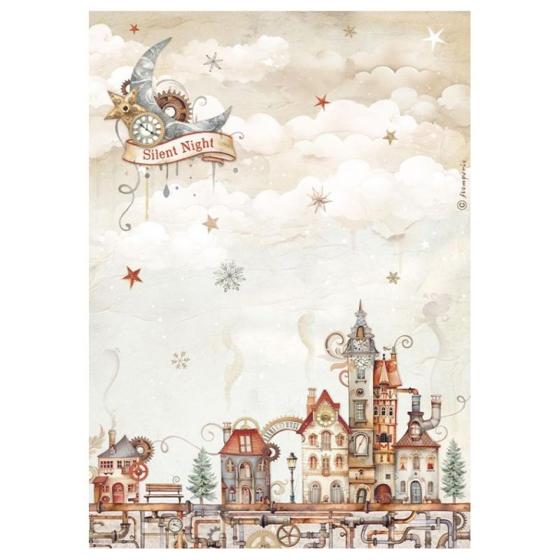 Rýžový papír Domy