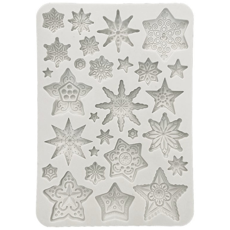 Silikonová forma na odlévání A5 - sněhové vločky