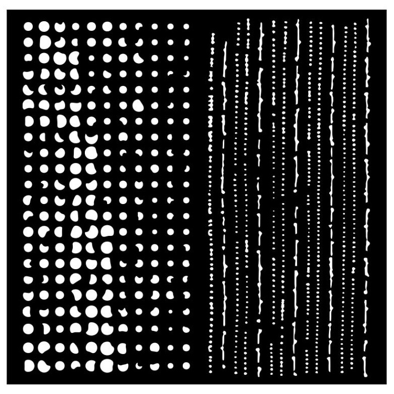 Plastová šablona 18x18cm textura