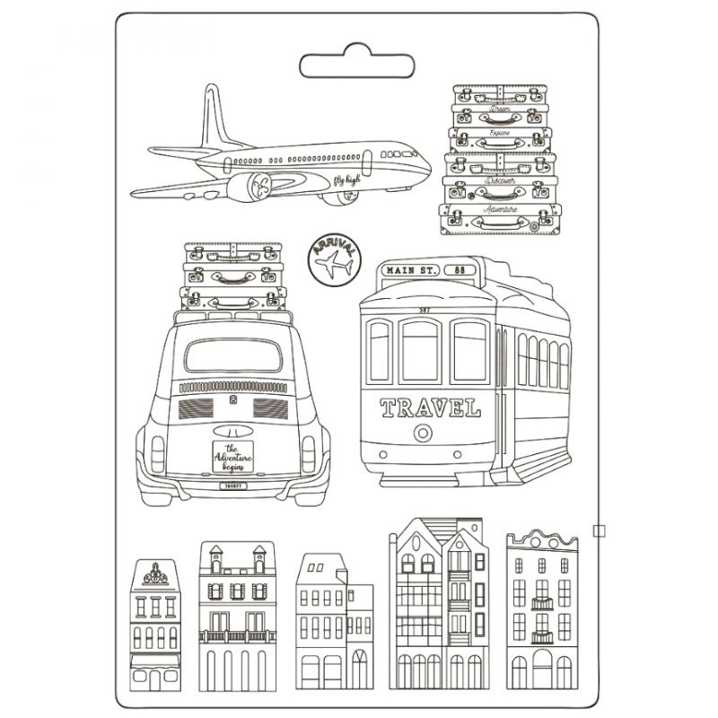 Forma na odlévání A4 - Domečky a cestování