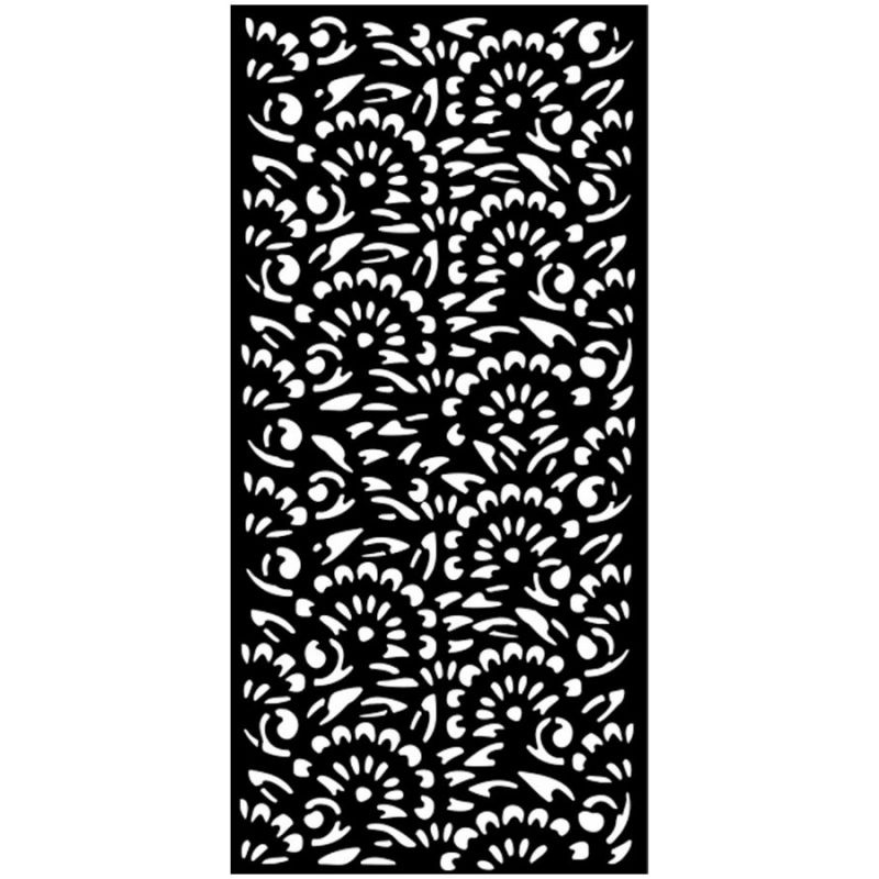 Plastová šablona 12x25cm Květiny vějíř