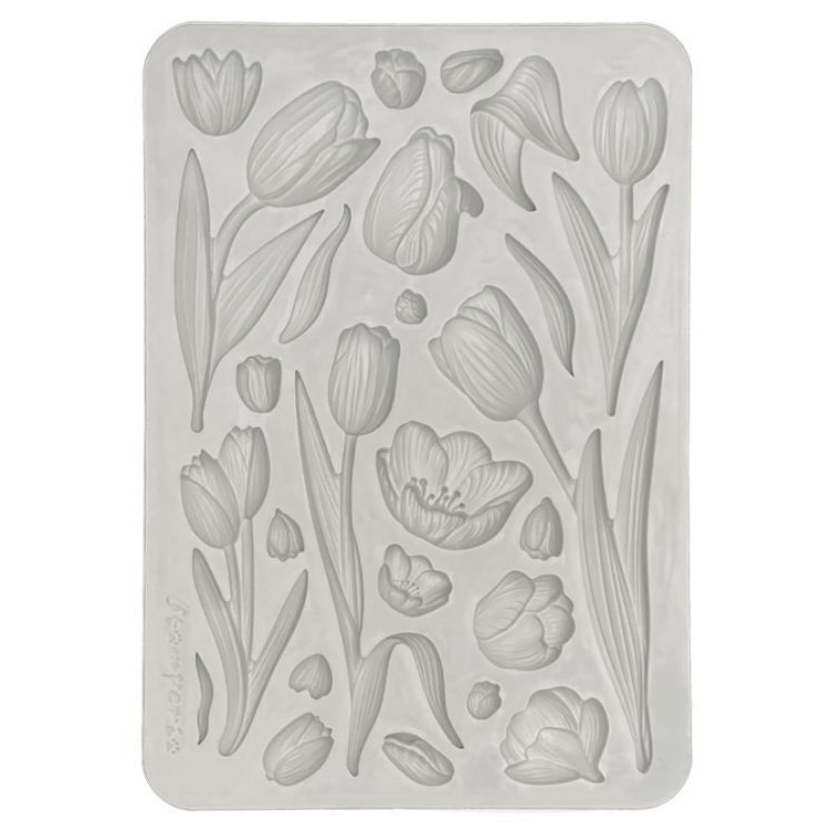 Silikonová forma na odlévání A5 - Tulipány
