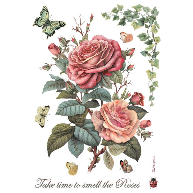 Rýžový papír Velká růže