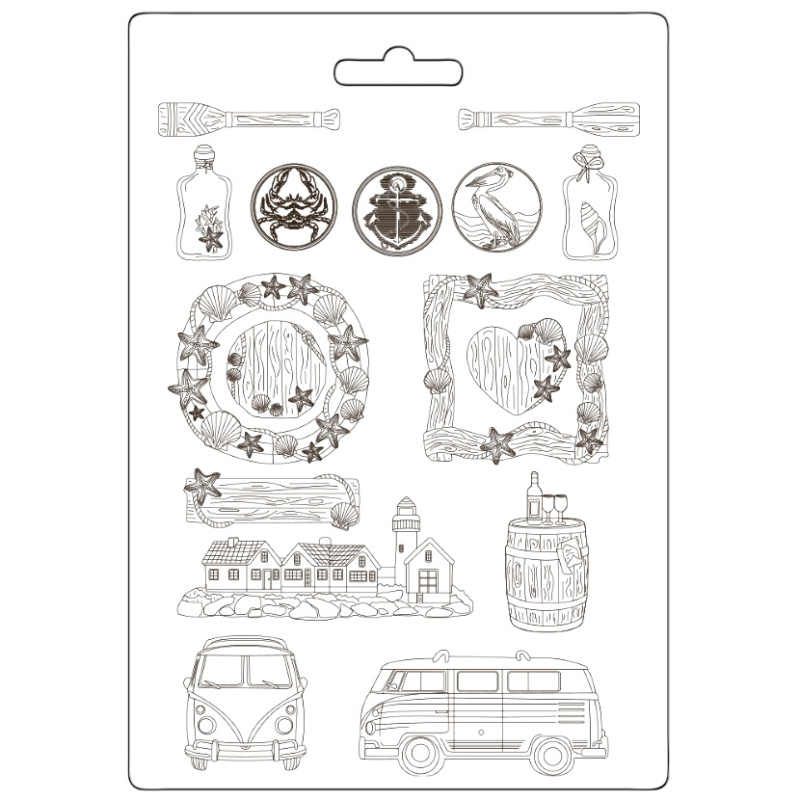 Forma na odlévání A4 - Moře a auto