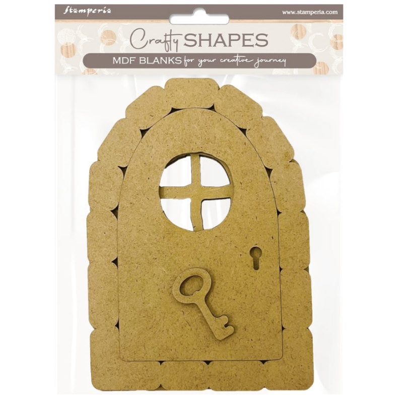 Dekorační dveře z MDF (1ks) 12x16cm