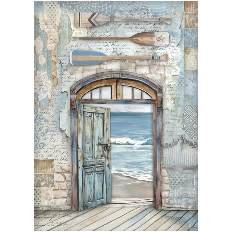 Rýžový papír Dveře a moře