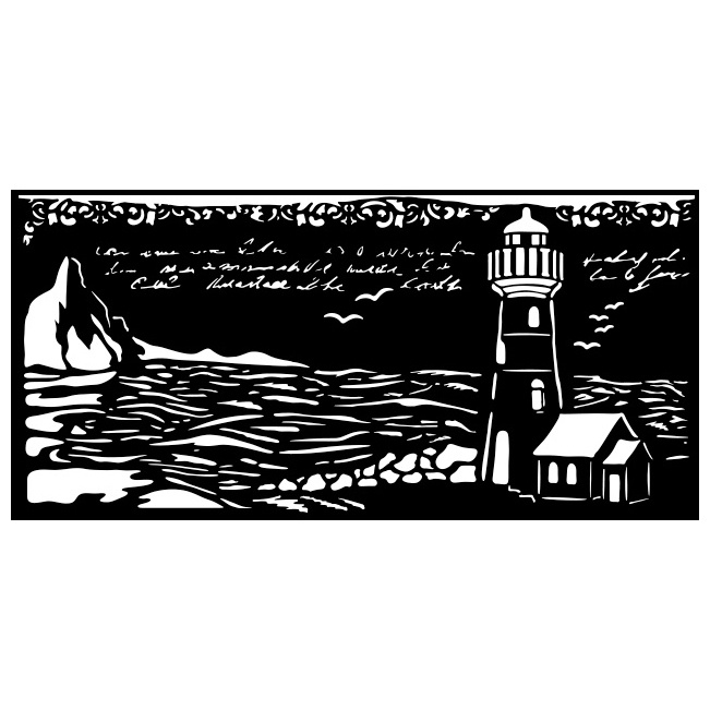 Plastová šablona 12×25cm Maják