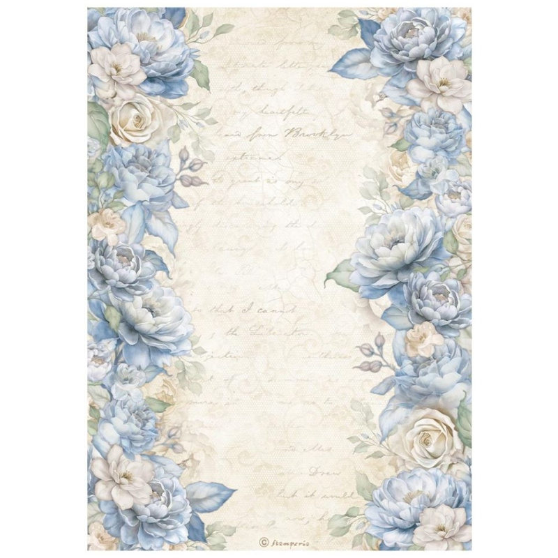 Rýžový papír Květinové okraje