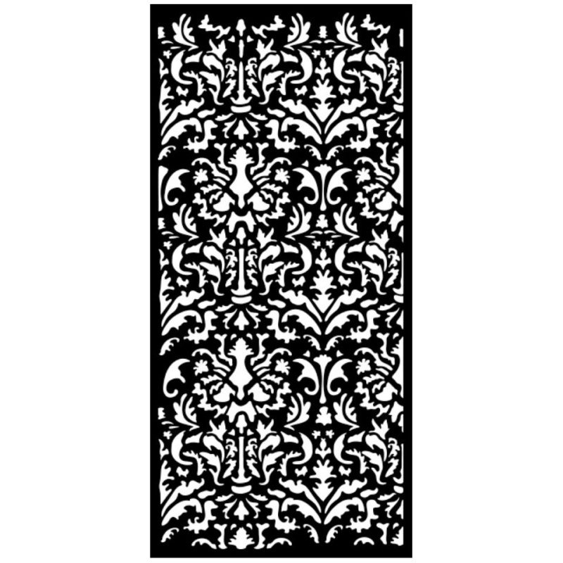 Plastová šablona 12x25cm ornamenty