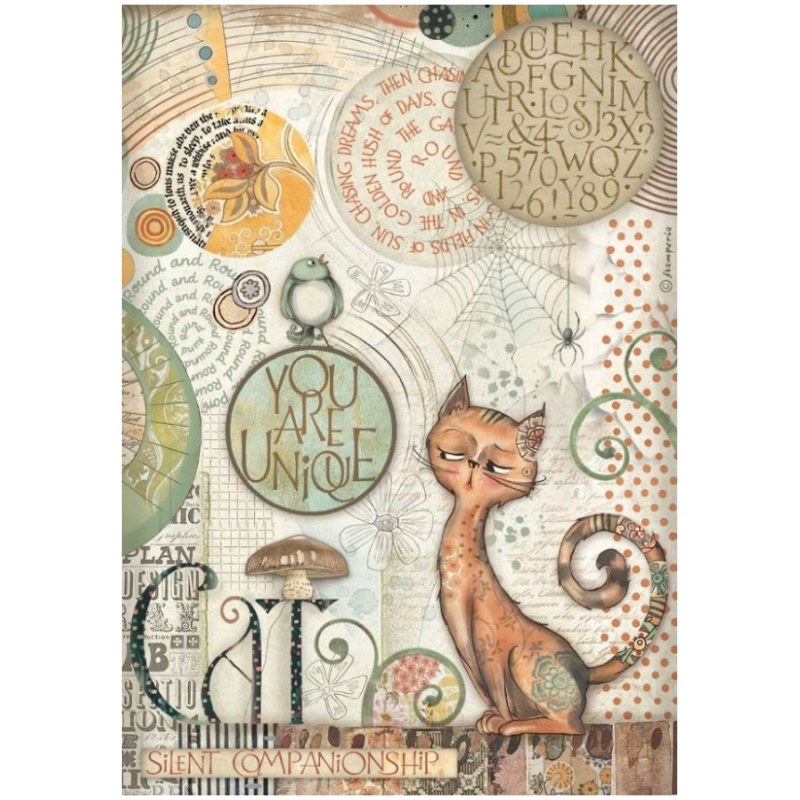 Rýžový papír Kočka