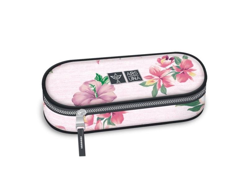 Ars Una Školní pouzdro - Flowers oválný