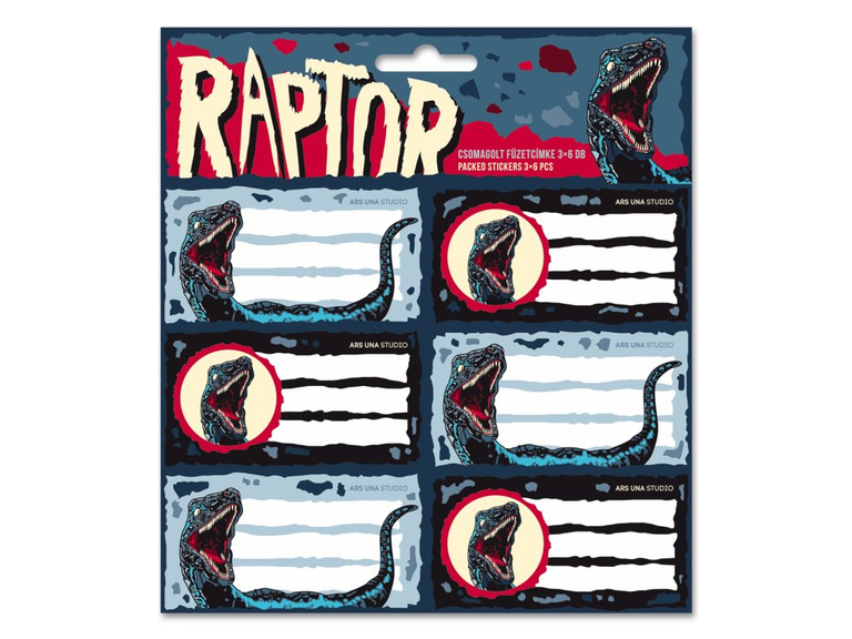 Jmenovky na sešit Ars Una - Raptor