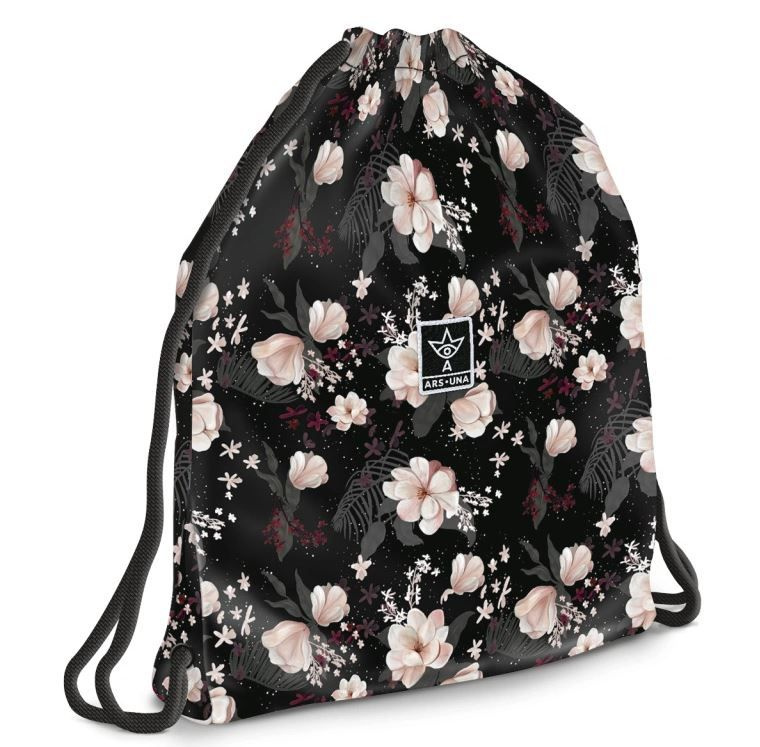 Sáček na přezůvky Ars Una - Flowery Black