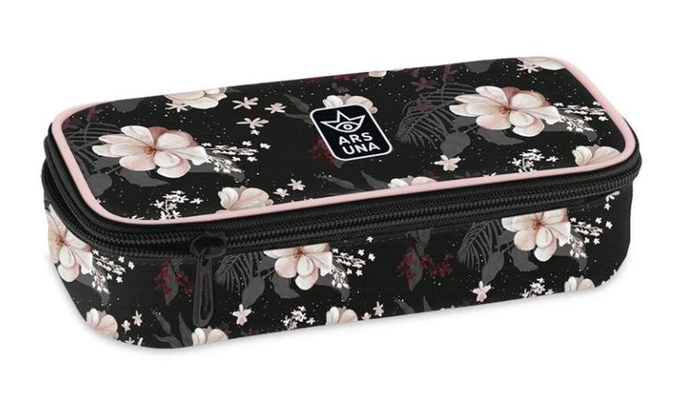 Školní penál Ars Una - Flowery Black