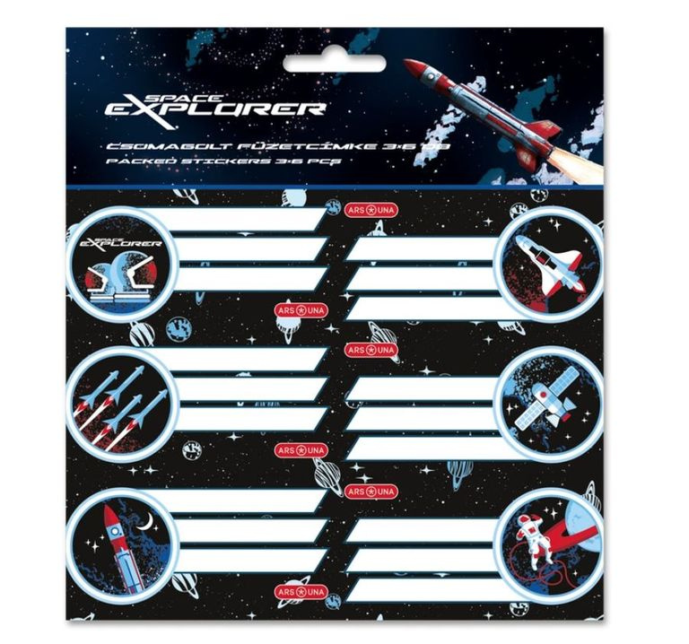Jmenovky na sešit Ars Una - Space Explorer