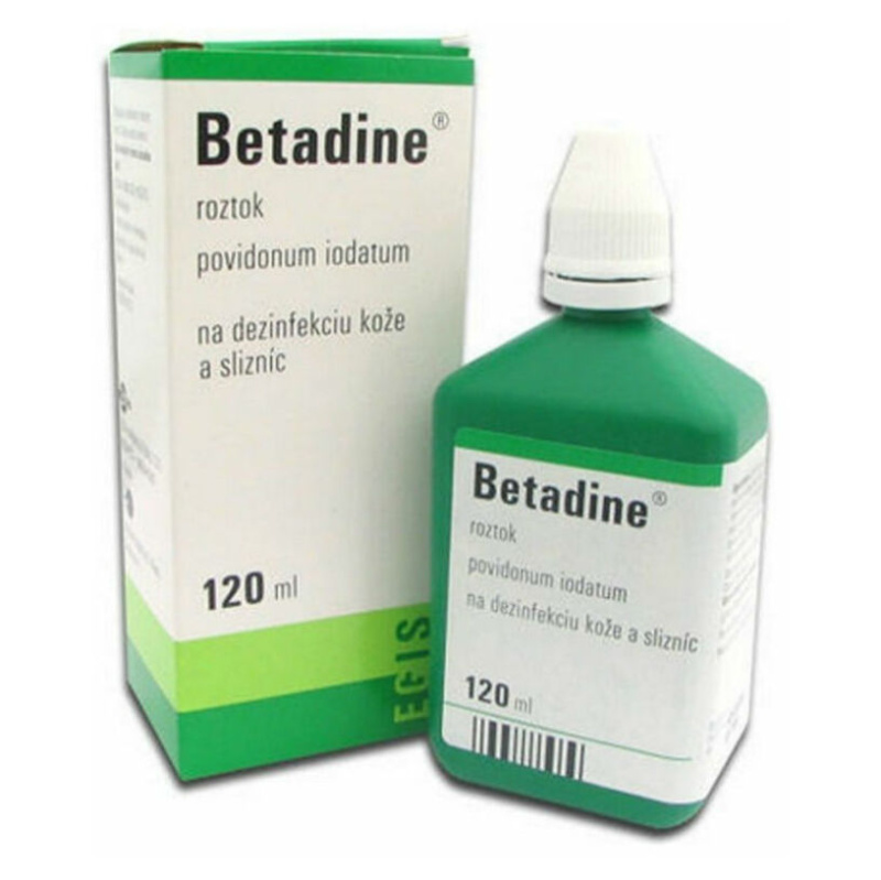 BETADINE 100MG/ML Kožní roztok 120ML