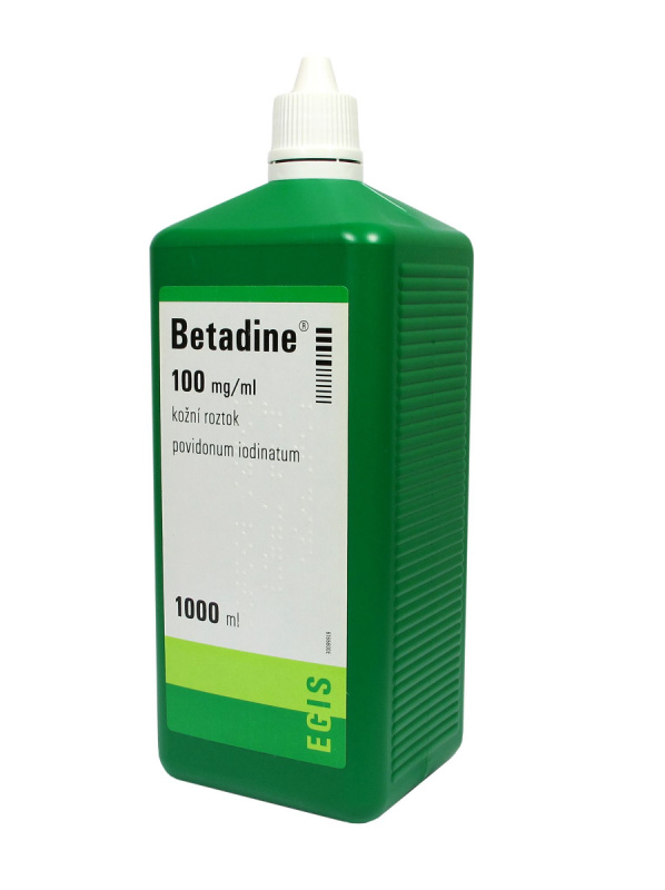 BETADINE 100MG/ML Kožní roztok 1000ML