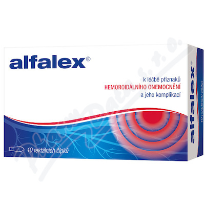 Alfalex Rektální čípky 10x2,5 g