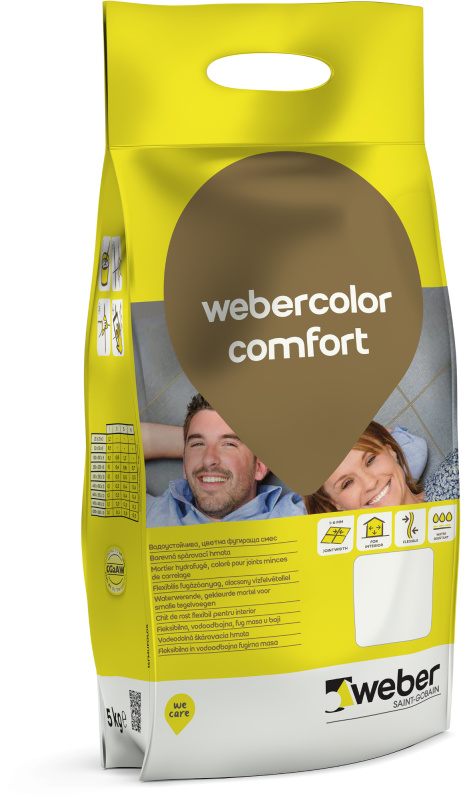 Hmota spárovací webercolor comfort cement 5 kg