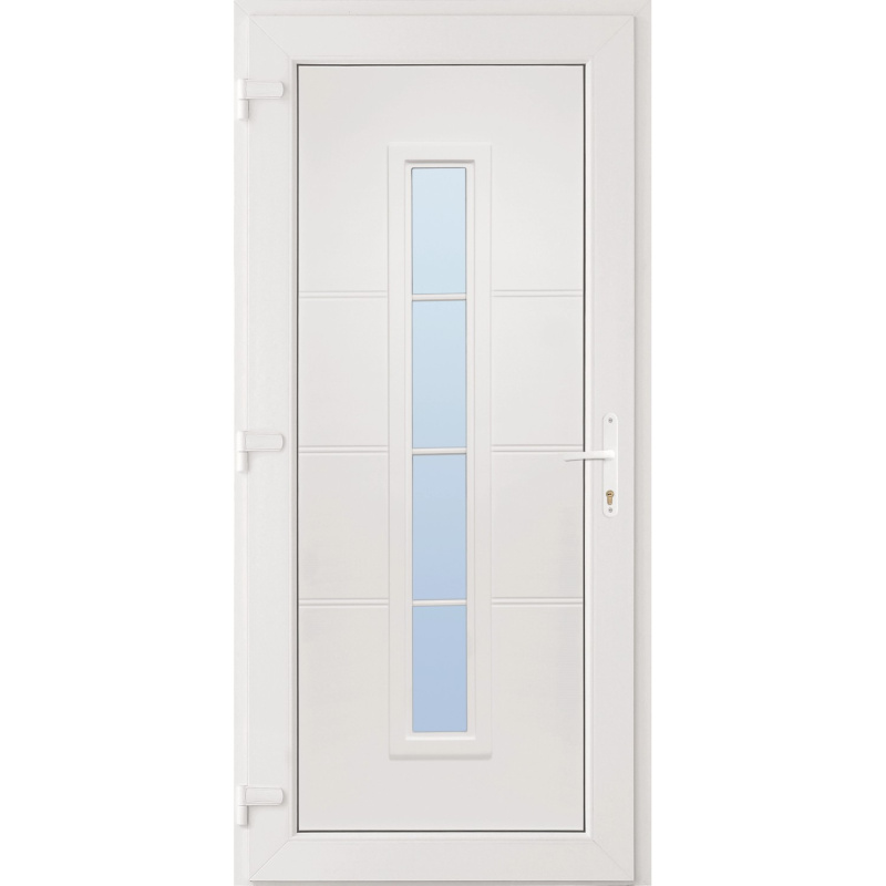 CanDo Vchodové plastové dveře Tenerife, bílé, 90 P