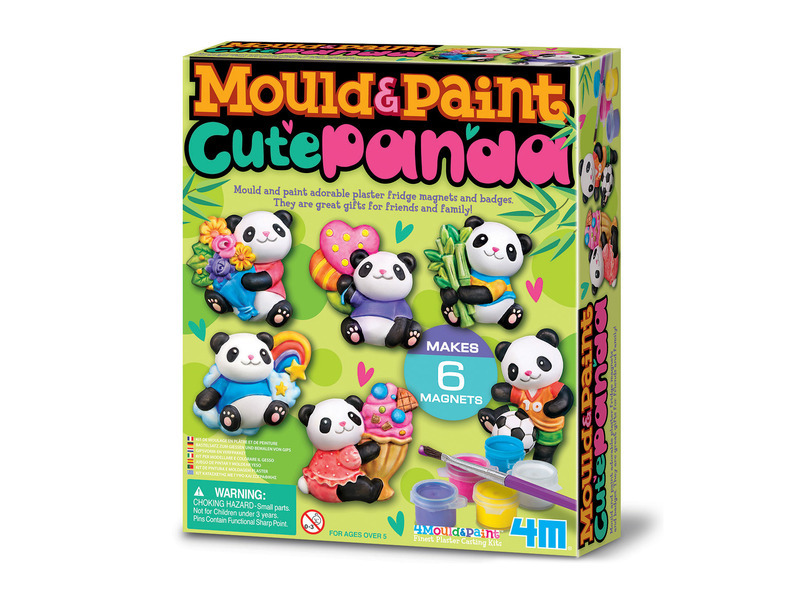 Sádrová forma - roztomilé magnety panda
