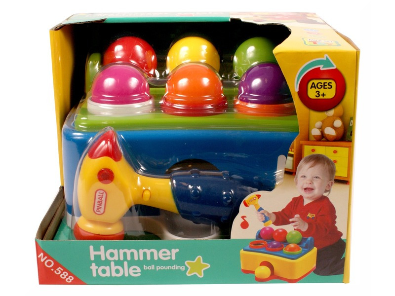 Stolní hra s kladívkem pro miminka