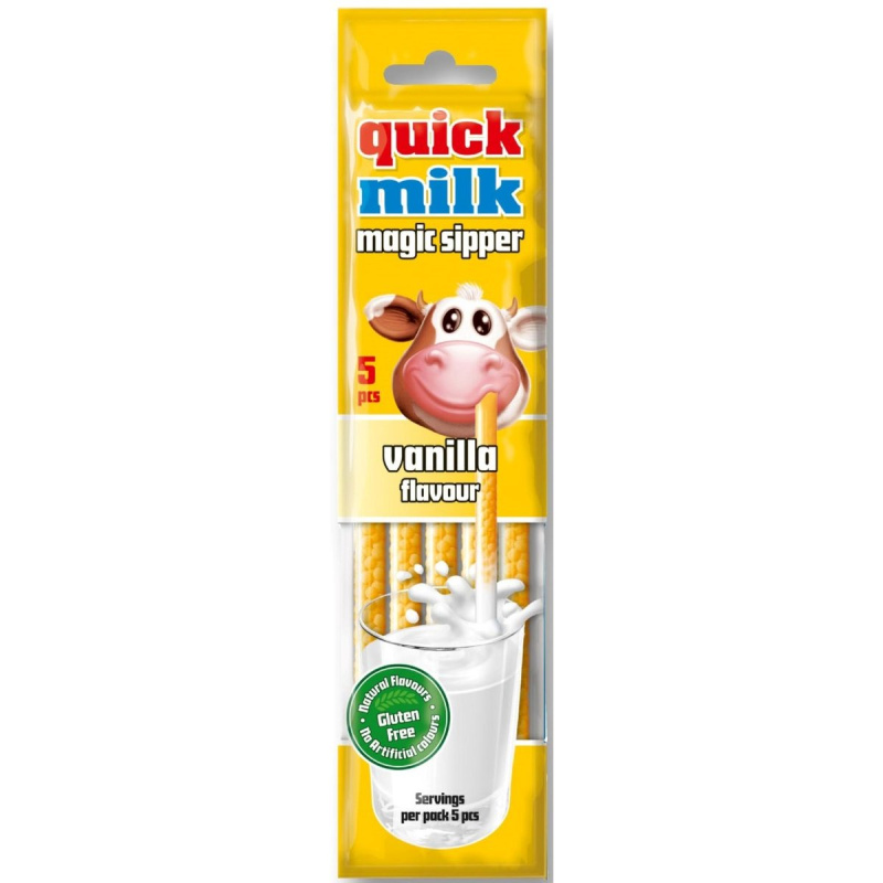 Quick Milk Vanilková brčka do mléka