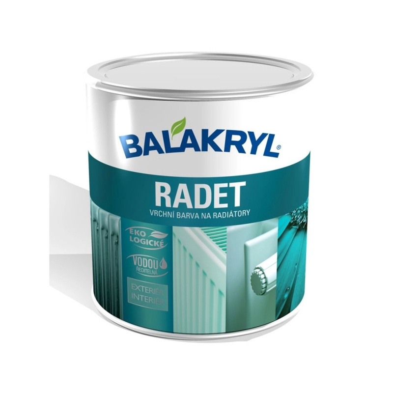 BALAKRYL Vrchní barva na radiátory Radet 1000 bílá 0,7 kg