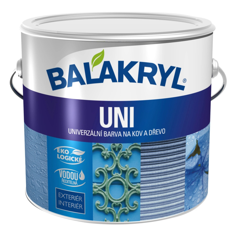 BALAKRYL Univerzální barva na kov a dřevo UNI MAT 0250 palisandr 2,5 kg