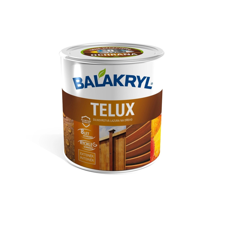 BALAKRYL Silnovrstvá lazura na dřevo Telux palisandr 0,7 kg