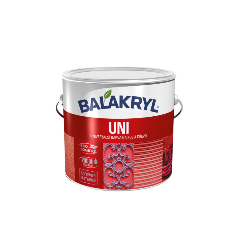BALAKRYL Univerzální barva na kov a dřevo UNI LESK 0615 slonová kost 2,5 kg