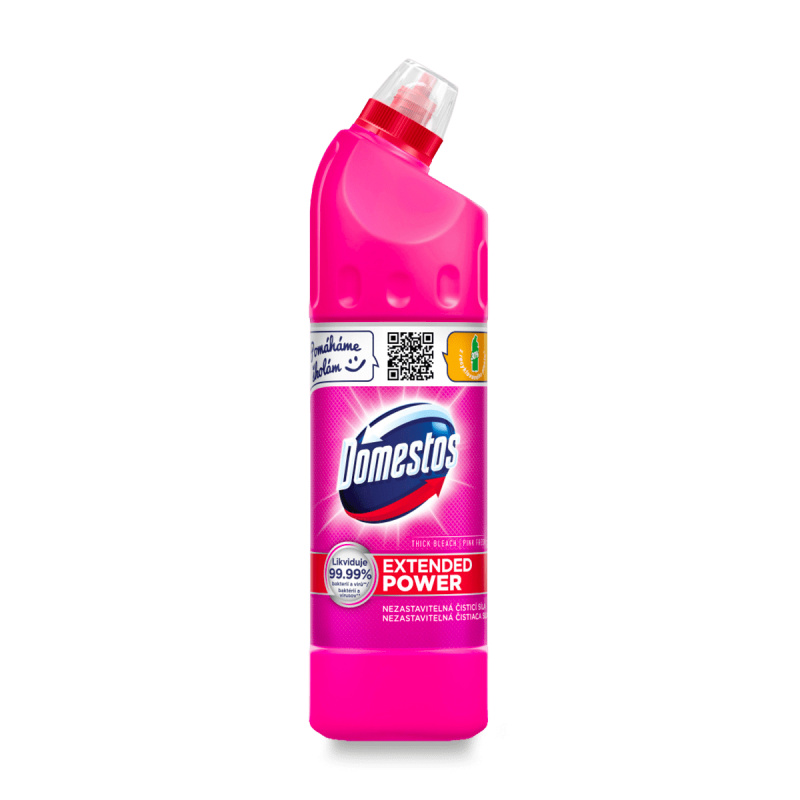 Domestos Extended Power Pink Tekutý dezinfekční a čistící přípravek na toalety